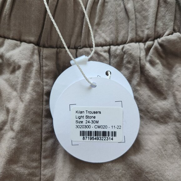 NWT Donsje Kilan Elastic Waist Pants in Light Stone Gray, 24m-30m - Picture 7 of 8